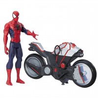 Marvel Spider-Man Titan Hero Series Spider-Man Figure with Spider Cycle   557812894
